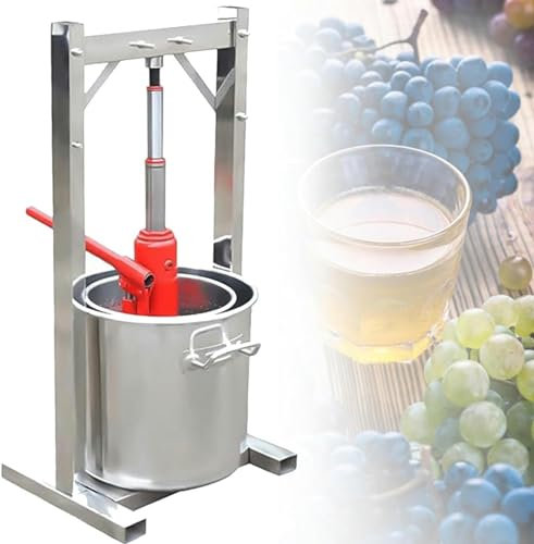 LXWKAI Manuelle Hydraulikpresse, kleine Traubensaftmaschine für den Heimgebrauch, Obstpresse, Weinpresse, Obstpresse, Entsafter, Gemüse, Obst, Geräteanwendung, Presse