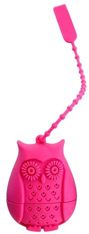 Cute Owl Tea Bags Strainers Silicone Teaspoon Filter Infuser Filtration Nice Design