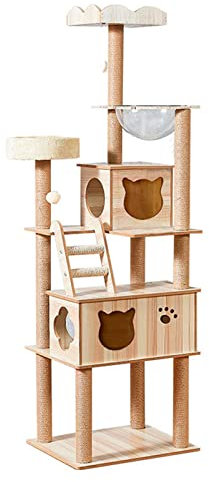 Cat Tree for Large Cat Luxury Cat Tower Furniture for Home Cat Tree Climbing Frame Scratching Post for Pet Cat Condo Transparent Cat Nest cat vision