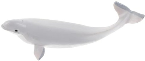 Vaguelly Beluga-modellspielzeug Krabbe Roboter Auto Plüsch Gefälschte Walspielzeuge Walerkennungsmodell Simulation Tierfigur Simulation Von Tierfiguren Wal Walfiguren Grey Plastik