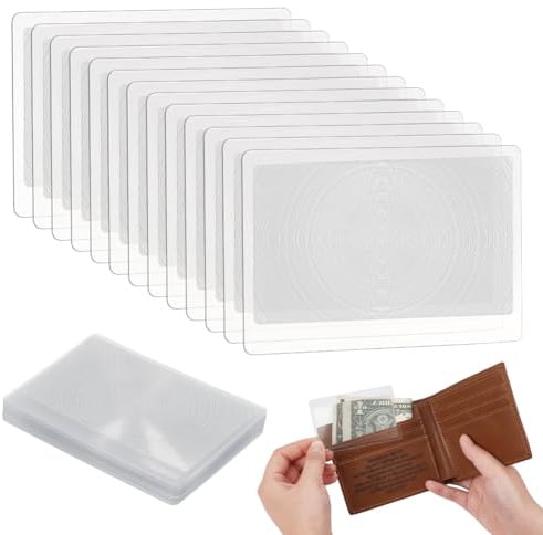 NBEADS 140 Stück 5X Tasche Lupe Karte, Kreditkartengröße Taschenlupe Tragbare Vergrößerungslinse für Lesebuch Zeitung Low Vision Aids, 8,5x5,5cm