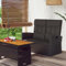 Generisch Gartenbank mit Liegefunktion & Kissen Schwarz 118cm Poly Rattan,jiangboyue-362185