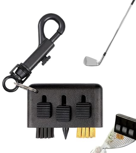 Ylnailky Golfschläger Reinigungsbürste,3 Stück Multifunktionale Rillenreinigung Schrubberbürste | Zubehör für den Golfplatz, Golf Reinigungsgerät für, Teenager, Ehemann, Golfer, Frauen, Jugend