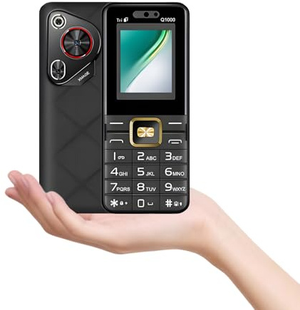 JtQtJ Basic Senior Phone, Triple SIM Button Mobile Phone with Large Buttons, 3000 mAh Battery Long Standby Time, USB-C, FM, Bluetooth, GSM Seniors Mobile Phone Easy