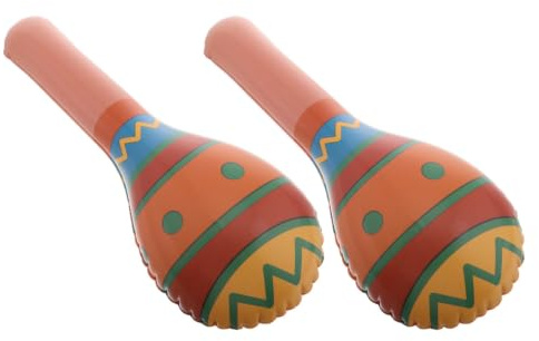 Martello Gonfiabile da Cartone Animato 40cm 2 Pezzi | Pvc, per Bambini, Facile da Gonfiare e Riporre, per Feste e Attività All'aperto