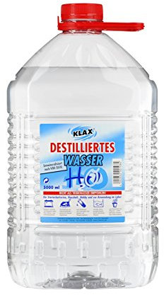 Klax 720 Liter Destilliertes Wasser (144 Kanister mit je 5 Litern) 1 Palette