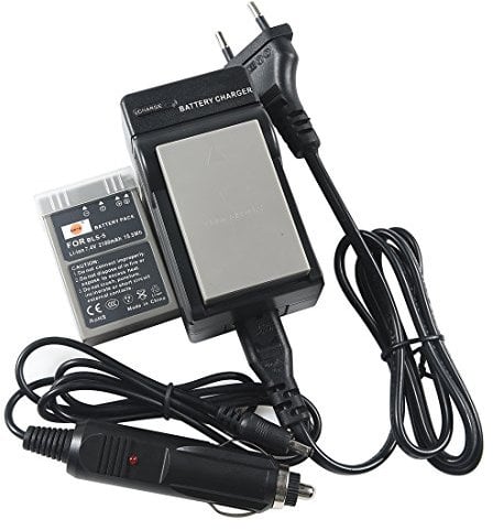 DSTE 2-Pack Battery and Dual USB Quick Charger Compatible with Olympus PS-BLS5 BLS-5 OM-D E-M10 E-M10 Mark III E-400 420 450 600 620 E-P1 P2 P3 PL2 PLE15 PM1 PM2 M10 PL6 PL5 stylus 1 Camera as BLS-50