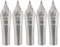 Gullor 5PCS Fountain Pen Nibs Fit Jinhao 159/450/750, Silver, Bent Nib
