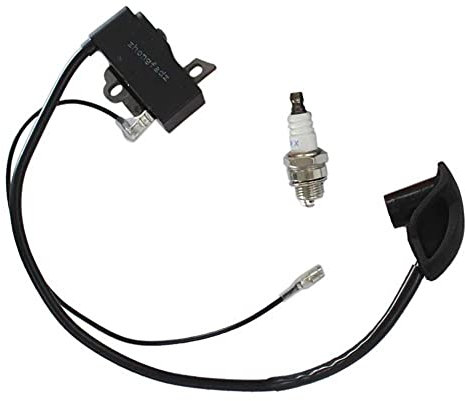 HURI Zündspule mit Zündkerze für Stihl FS 120, FS 200, FS 250, FS 300, FS 350, FR350, FR450, FR480 Ersetzt 4134 400 1301