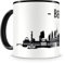 Skyline4u Tasse mit Berlin Skyline für Kaffee oder Tee 300ml schwarz