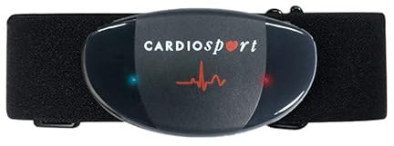 Cardiosport TP5D Heart Rate Monitor Chest Strap for Running, Cycling: Dual Bluetooth & ANT+ Compatible with Zwift, Garmin, Strava, Wahoo, Polar, Rouvy, Peloton App