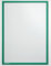 FRANKEN Dokumentenhalter Frame It ECO, DIN A4, magnetisch, 10 Stück, grün, ITH4M/10 02