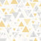 Debona Chantilly Yellow & Silver Geometric Triangle Marble Wallpaper 5014