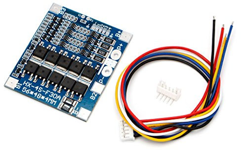 JENOR 4S 30 A 12,8 V avec balance 3,2 V LiFePo4 Life 18650 Batterie BMS
