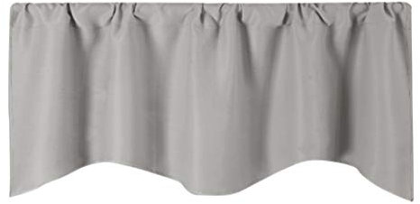 LIOOBO mantovana per Tende - Tende per mobili Piccoli - Tenda da Cucina Corta - mantovana Oscurante con Isolamento Termico (132 * 46cm)