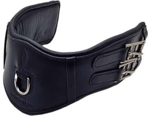 Leder Sattelgurt Soft Mondgurt ergonomisch Kurzgurt Ledersattelgurt 45 55 65 cm Tysons (45 cm)