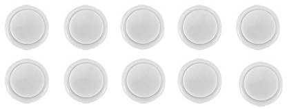 BliliDIY 10 Stück Weißer 30Mm Druckknopf Für Arcade-Spiel Joystick Controller Mame
