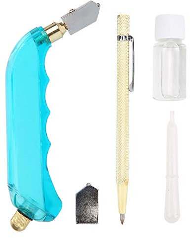 Outil diamon de marquage de coupe-verre rempli d'huile avec kit de stylo diamant pour travaux ménagers et de coupe(24.00 * 12.00 * 3.00)