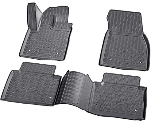 Recambo 3D Gummi Fußmatten kompatibel für Range Rover Evoque | L551 | ab 2019 | Auto Gummimatten | Passgenau | mit Rand | schwarz