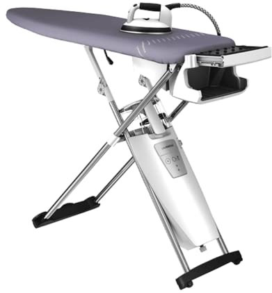 Laurastar S Pure Xtra Système de Repassage, Vapeur Hygiénique Elimine Bactéries et Acariens, Table Active, roulettes, Réservoir Amovible