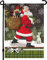 Home4Ever WeihnachtsGartenflagge – doppelseitige WeihnachtsmannWeihnachtsflagge 30,5 x 45,7 cm – PremiumWeihnachtshausflagge für Vorgarten, Rasen, Veranda, Tür, WintergartenDekoration – passend