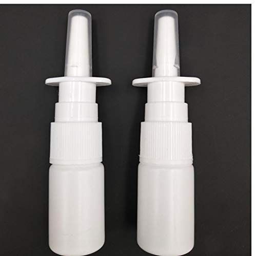 PiniceCore 2 Stücke 10 Weiße Leere Kunststoff Nasenspray Flaschen Pumpe Sprühnebel Nebel Nase Spray Nachfüllbare Flasche Für Salzwasser Waschen Anwendungen