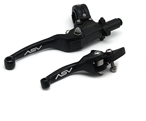 ASV F3. Kurze Brems- und Kupplungslenkerhebel for Motocross Pitbike Dirt Pit Bike Universal Motorradteile (Color : A Black)