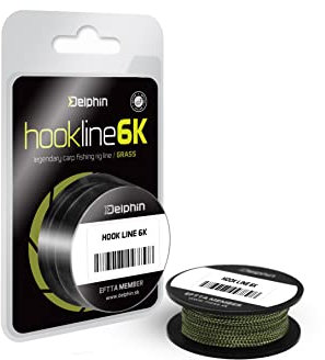 Wurmbaden Filo per pesca alla carpa, 35 lbs Hook Line 6K 20 m di erba