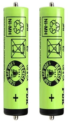 Lot de 2 Piles 1HR‒AAAUV pour Rasoir électrique Braun Cruzer Z3 Z6 5753 2775 2865 1.2V Ni‒Mh Batterie FDK