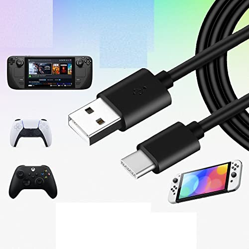 Mr.Gadget Solutions - Cavo di ricarica lungo 2 metri, compatibile con controller PS5, controller XBOX serie X/S, controller Nintendo Switch, controller PC, console Steam Deck