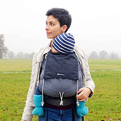 Didymos DidySnap 4u Babytrage – Fullbuckle Tragehilfe in Doubleface Anthrazit für Neugeborene ab Geburt bis Kleinkindalter von 50 – 98/104 cm – Bauchtrage – Hüfttrage -Rückentrage – Tragesystem