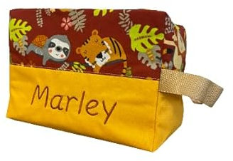 Trousse de toilette personnalisée jungle terracotta