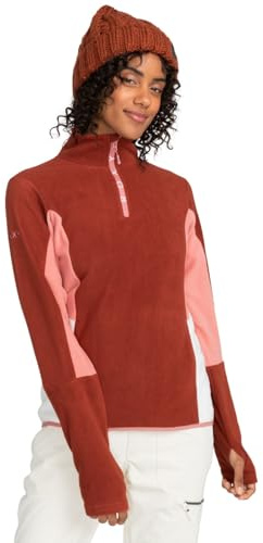 Roxy Sayna - Funktionelles Fleece mit Halbreißverschluss für Frauen Braun