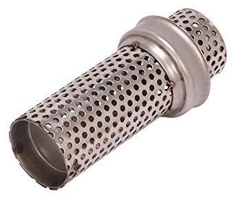 iSpchen Motorrad Auspuffrohr Schalldämpfer Universal Edelstahl Auspuff Schalldämpfer Auspuffrohr DB Killer 51mm Endschalldämpfer Verbindungsrohr