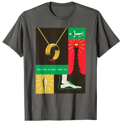WB 100: Lord of the Rings One Ring To Rule Them All Icons T-Shirt