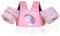 MoKo Kinder Schwimmflügel, Cartoon Schwimmweste mit Schultergurt Schwimmtraining Jacke Schwimmende Badeanzug Schwimm Zubehör mit Doppel Sicherheitsschnalle für Jungen Mädchen, Pink Note Einhorn