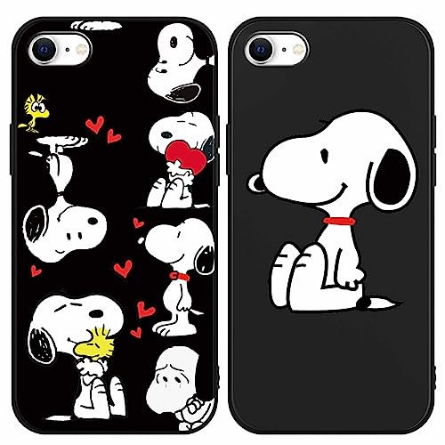 nurkorki [2 Stück Schutzhülle für iPhone 8 iPhone 7 iPhone SE 2022/2020 Hülle 4,7, Handyhülle Niedlich Karikatur Muster TPU Silikon Einzigartige Lustig Beschützen Hülle für iPhone 8 7