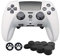 MOJOXR Silikon-Schutzhülle und Stick-Kappen für PS5 DualSense Edge Wireless Controller, rutschfeste Schutzfolie und 10 Daumengriffkappen, Zubehör für Playstation5 Edge Controller (weiß)