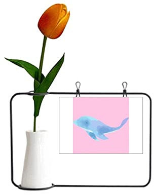 Delphin Porpoise Animation Icon Tulpe Künstliche Blumenvase Dekoration Karte