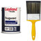 Leyland Trade 264725 Truguard Smooth Masonry Paint - Brilliant White 5L & ProDec PR4GY Flat Masonry Paint Brush for Rapid Application of Smooth and Textured Masonry Paints