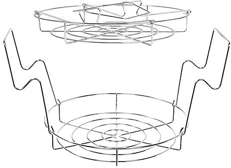 Kasmole Canning Rack - Canning Rack for Stock Pot - Rustproof Steaming Tray for Baking Canning Cooking Steaming Lifting Food in Pots, Pressure Cooker, Round Cake Pan, Canning Supplies