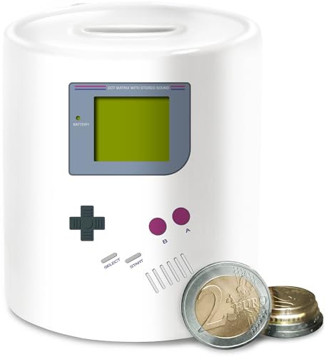 Spardose - Karneval & Fasching - Spardosen - Gameboy | Nerds - Unisize - Weiß - babyparty Faschings 90 Verkleidet 90s Carnival 90's karneva 90‘s fasnets Game karnelval 90er rosenmontag Geek