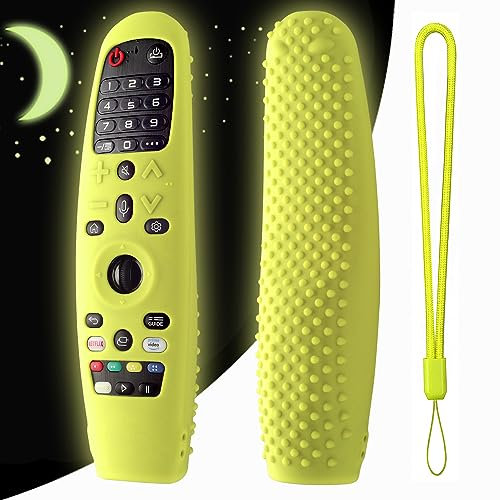 LG Remote Cover – Silikon-Schutzhülle für Smart-TV-Fernbedienung (leuchtet grün)