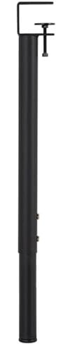 HACSYP Metall-Schreibtischbeine, Werkbankbeine, F-förmige Klemm-Tischbeine, verstellbares Stützbein von 65–95 cm, for DIY-Möbelkonsole (Color : Black, Size : 1pcs)