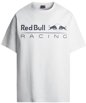 Red Bull Racing X Pepe Jeans Herren RBR Logo Driver Tee T-Shirt, White (White), L