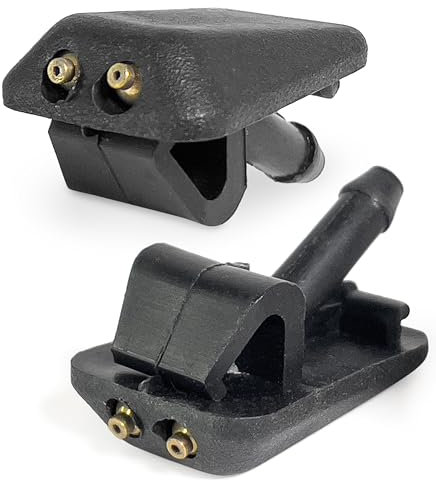 Click&Fit Einstellbare Scheibenwaschanlage Düsen für Audi 80 90 200 A4 A8 V8 1982-2001, Audi A6 1994-2011 - Scheibenwaschdüsen Wassersprüher Set ersetzt 893955985, 8D0955987, 2 Stück