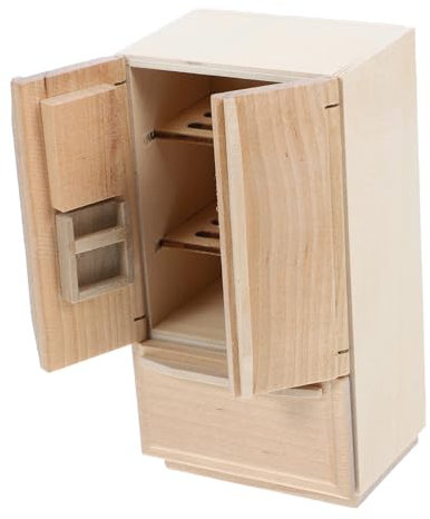 Toyvian Refrigerador Miniatura para Casa De Muñecas De Nevera Resistente Decoración Realista