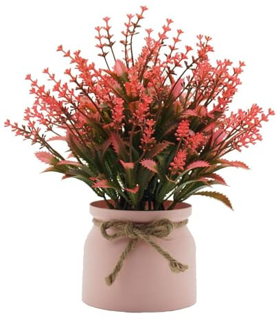 Petites Fleurs Artificielles en Pot, Fausse Fleur D'intérieur en Pot ABS, Plan-Te Artificielle en Pot Ou Table De Bureau À Domicile, Décoration Extérieure De Salon, Centre De Table De Restaurant