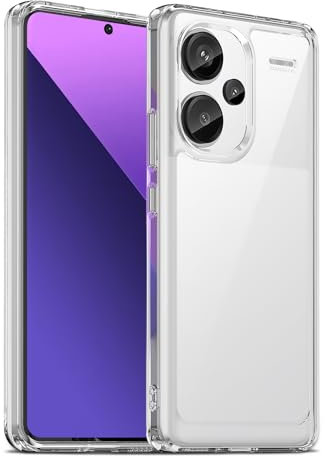 Liisooka Cover per Xiaomi Redmi Note 13 Pro Plus 5G, Custodia in TPU Antiurto Sottile di Livello Militare, Resistente all'ingiallimento, Case per Telefono in PC Rigido, Retro Antigraffio, Trasparente