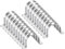 sourcing map 10pcs 2 1/2 Inch 63mm Conduit Clamps, M63 U Tube Pipe Clamp, Stainless Steel Rigid Pipe Strap, U Shaped Bracket with Two Hole for Pipe Tube Hose Wire Cord,Thick